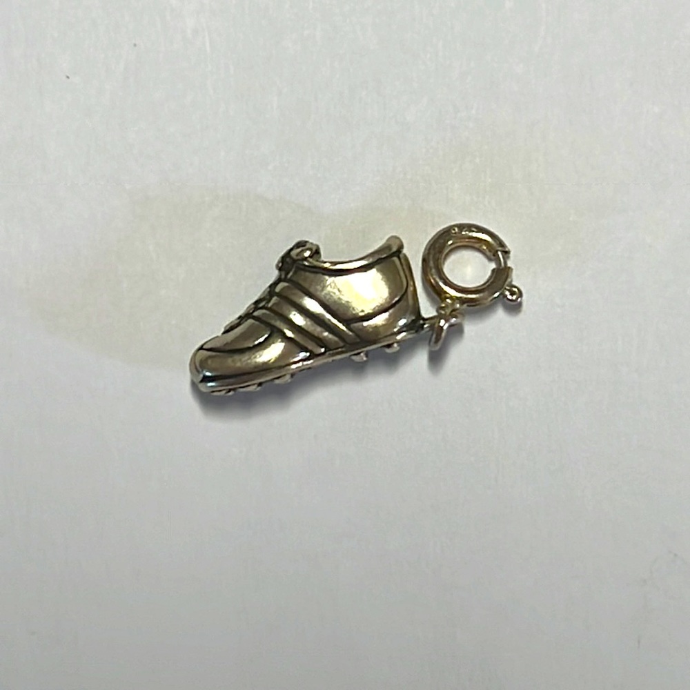Sterling soccer cleat charm